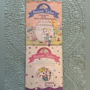 Hallmark Crayola Bunny Tales Books Lot of 2 Vintage 1991 and 1992